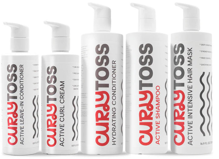 CurlyToss Gift Kit 5-Step Curl Care Set – Complete Routine for Hydrated Defined Curls