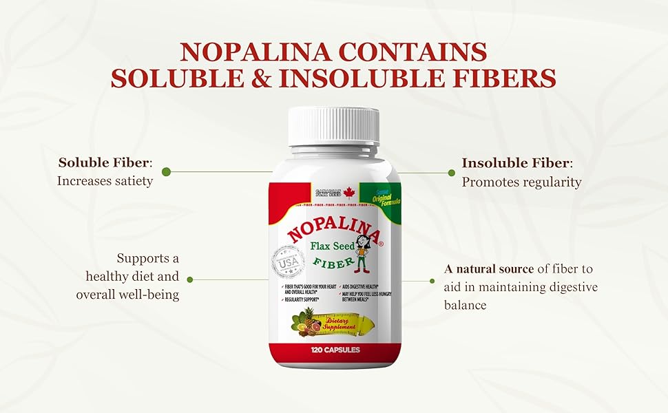 Nopalina Flax Seed 240 CAP & 120 CAP