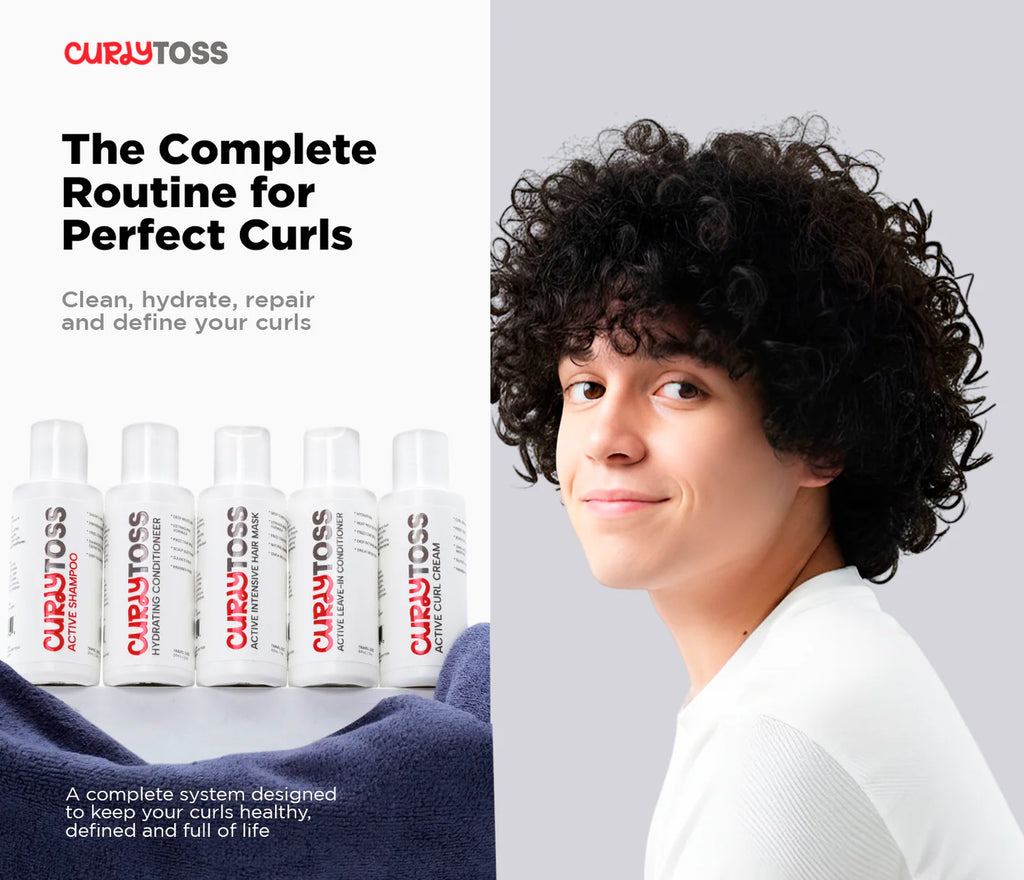 CurlyToss Travel Curly Hair Kit 5-Step Set 2 oz