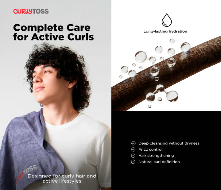 CurlyToss Gift Kit 5-Step Curl Care Set – Complete Routine for Hydrated Defined Curls