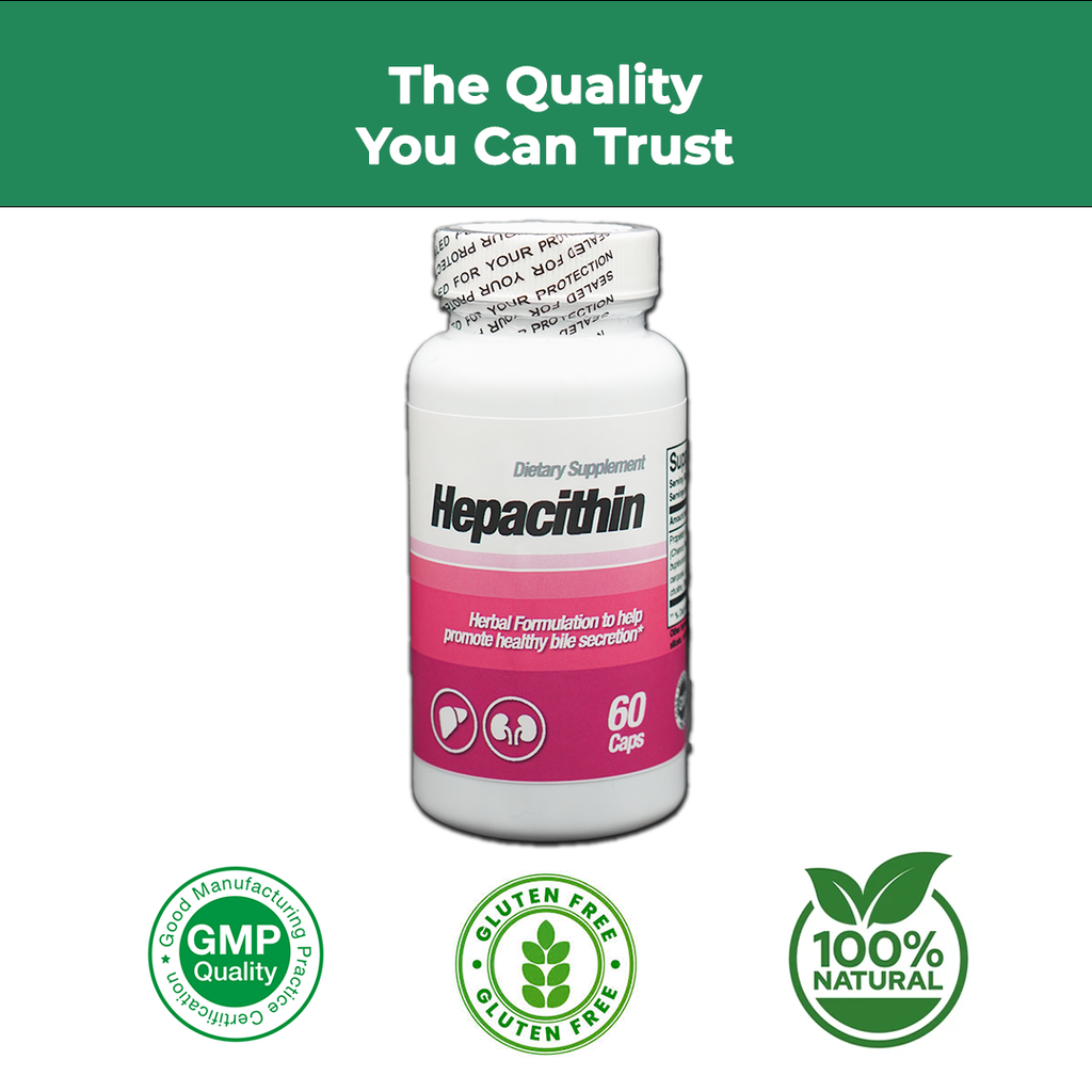 Hepacithin Herbal Liver Support – Promotes Healthy Bile Secretion & Digestive Detox